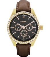 Horlogeband Fossil BQ3060 Leder Bruin 18mm - thumbnail