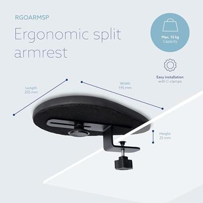 R-Go Tools Armsteun R-Go split, ergonomische armsteun in twee delen, verstelbaar, symmetrisch, met s R-Go Tools Armsteun R-Go split, ergonomische armsteun in twee delen, verstelbaar, symmetrisch, met s