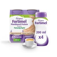 Fortimel PlantBased Protein 2kcal Cappuccinosmaak Voedingssupplement Ondervoeding Flessen 4x200ml - thumbnail