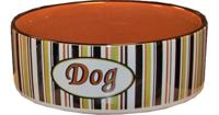 Hondeneetbak steen 23 cm gestreept Eet-en-drinkbakken-hond Gebr. de Boon - Gebr de boon - thumbnail