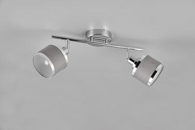 Trio Design opbouwspotArosa nikkel 2-lichts - 812100206