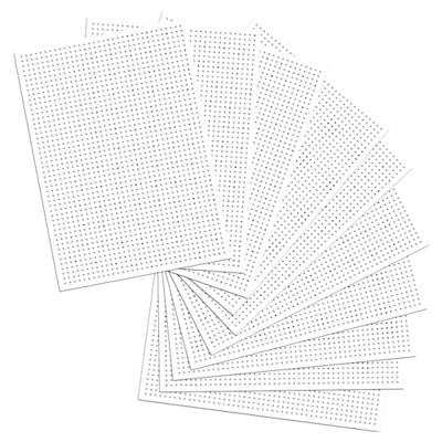 Borduurkaarten folia 17.5 x x24.5cm 300gr 40v wit