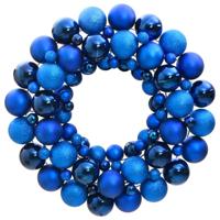 VidaXL Kerstkrans 45 cm polystyreen blauw - thumbnail