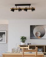 Eglo 4-lichts plafondlampHornwood-Z zwart - 900882 - thumbnail
