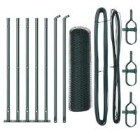 VidaXL Afrasteringspaal groen 10 x 0,6 m (13 mm gaas) staal en pvc - thumbnail