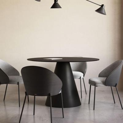 Kave Home Ronde Eettafel 'Wilshire' Glas en metaal, 120cm Kave Home Ronde Eettafel 'Wilshire' Glas en metaal, 120cm