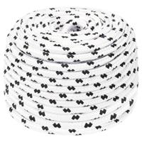 VidaXL Boottouw gevlochten 6 mmx100 m polyester wit4 - thumbnail