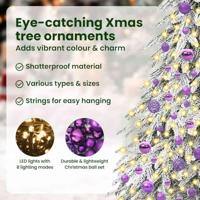 VidaXL Kerstboom met 300 led met standaard wit 210 cm pe en staal - thumbnail