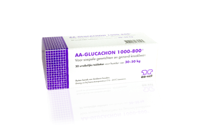AA Glucachon gewrichten en kraakbeen supplement hond 30 tabletten (30-50 kg) AA Glucachon gewrichten en kraakbeen supplement hond 30 tabletten (30-50 kg)