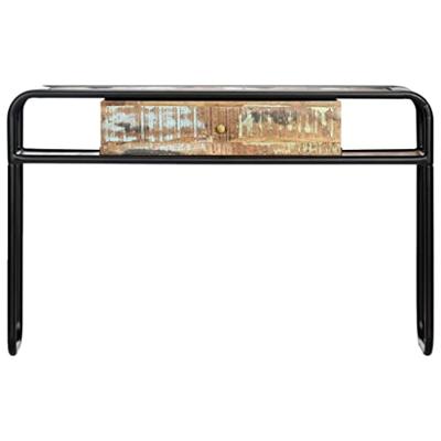 Wandtafel 118x30x75 cm massief gerecycled hout