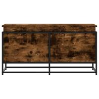 Opbergbox met deksel 100x40x51,5 cm bewerkt hout gerookt eiken - thumbnail