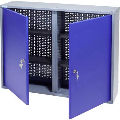 Küpper 70127 Hangkast voor gereedschap (b x h x d) 80 x 60 x 19 cm Blauw, Zilver