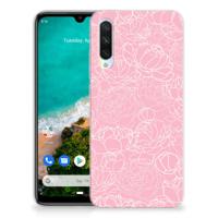 Xiaomi Mi A3 TPU Case White Flowers - thumbnail