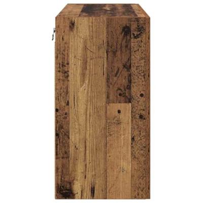 Wandkast Wandgemonteerd Oud hout 60 x 31 x 60 cm Bewerkt hout Wandkast Wandgemonteerd Oud hout 60 x 31 x 60 cm Bewerkt hout