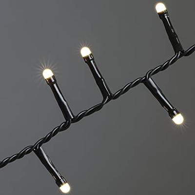 Konstsmide 3869-130 Lichtkettingsysteem Buiten Energielabel: E (A - G) werkt op het lichtnet Aantal lampen 800 LED Warmwit Verlichte lengte: 17.58 m Frosted