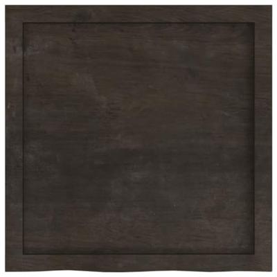 Tafelblad 60x60x4 cm behandeld massief eikenhout donkergrijs Tafelblad 60x60x4 cm behandeld massief eikenhout donkergrijs