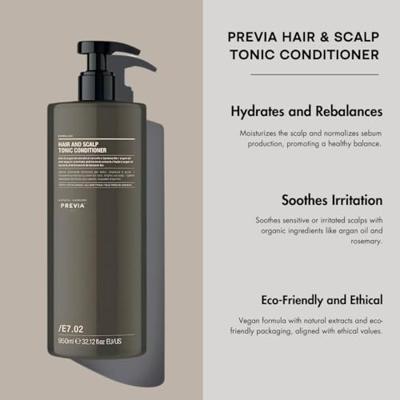 Previa Natural Haircare Hair and Scalp Tonic Conditioner 950ml