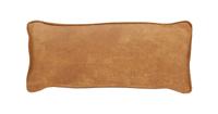 WOOOD Sierkussen 'Bean' 30 x 70cm, Recycle leer, kleur Cognac - thumbnail