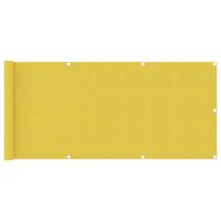 Balkonscherm 75x400 cm HDPE geel - thumbnail
