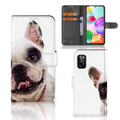 Samsung Galaxy A41 | Telefoonhoesje | Met pasjeshouder | Franse Bulldog