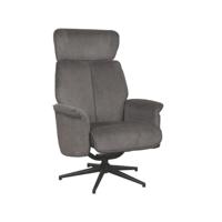 LABEL51 Fauteuil Verdal - Antraciet - Cosmo - Excl. Hocker - thumbnail