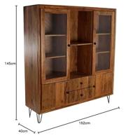 Display Standaard DKD Home Decor 145 x 40 x 162 cm Kristal Acacia - thumbnail