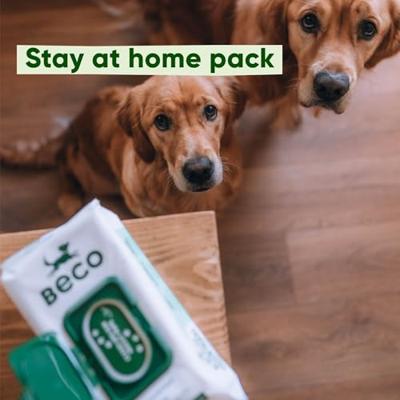 Beco Bamboo Dog Wipes hypoallergene doekjes hond (80 stuks) 5 x Geurloos