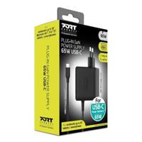 Laptop AC-adapter - PORT DESIGNS - GaN2 - 65W - 1,5m - USB-C - Zwart - thumbnail