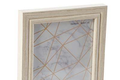 Muurfotlijst DKD Home Decor 32,5 x 1,5 x 45 cm Kristal Natuurlijk Groen Hout MDF Scandinavisch
