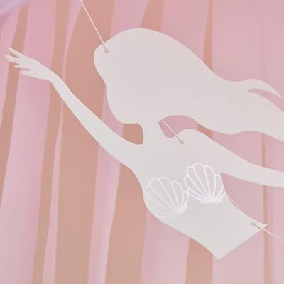 Ginger Ray letterslinger happy birthday zeemeermin 2 m | 10 stuks