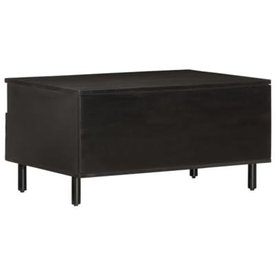 Salontafel 80x54x40 cm massief mangohout zwart