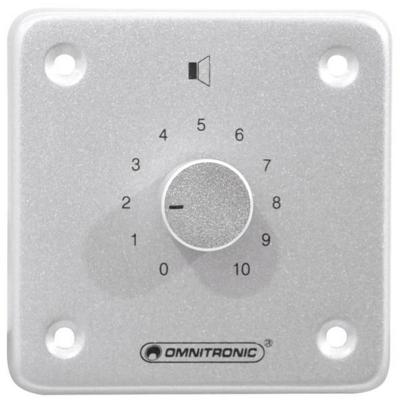Omnitronic 80711015 Inbouw (in muur of meubel) PA-volumeregelaar mono Zilver Omnitronic 80711015 Inbouw (in muur of meubel) PA-volumeregelaar mono Zilver