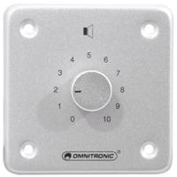 Omnitronic 80711015 Inbouw (in muur of meubel) PA-volumeregelaar mono Zilver - thumbnail