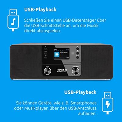 TechniSat Digitradio 370 CD BT DAB radio Zwart - thumbnail