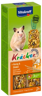 honing/spelt-kracker hamster 2in1 Gebr. de Boon Vitakraft - Vitakraft honing/spelt-kracker hamster 2in1 Gebr. de Boon Vitakraft - Vitakraft