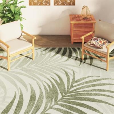 VidaXL Vloerkleed voor binnen buiten laagpolig 190x300 cm meerkleurig