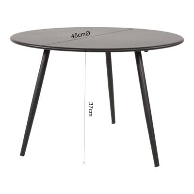 Bijzettafel Rafael metaal wit 45 cm Bijzettafel Rafael metaal wit 45 cm