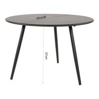 Bijzettafel Rafael metaal wit 45 cm - thumbnail