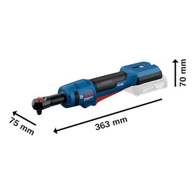 Bosch Blauw GRC 18V-60 Accu Ratelsleutel | 18v | Incl. accu&apos;s en lader - 06019N8002