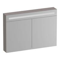 Brauer Promise Deluxe Spiegelkast - 100 cm - met Verlichting - 2 Dubbelzijdige Spiegeldeuren - Timber Greige - thumbnail