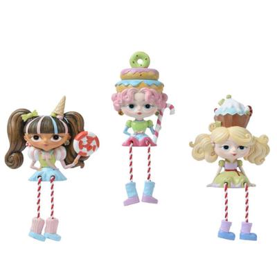 Meisje polyresin 3ass Decoris - Decoris