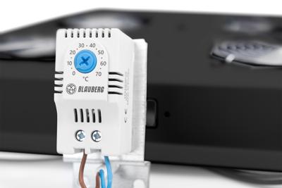 Digitus DN-19 FAN-4-B-N 19 inch 4 x Ventilator voor patchkast 1 HE Vast inbouw, Met schakelaar Geschikt voor kastdiepte: vanaf 600 mm Zwart (RAL 9005)