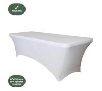 Tafelrok brasq 183x76x74cm wit - thumbnail