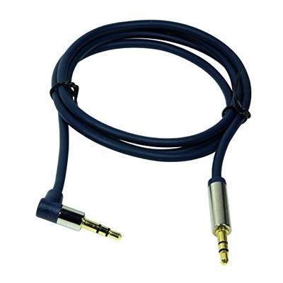 LogiLink CA11050 Jackplug Audio Aansluitkabel 0.50 m Donkerblauw (mat) 90° haaks naar boven LogiLink CA11050 Jackplug Audio Aansluitkabel 0.50 m Donkerblauw (mat) 90° haaks naar boven