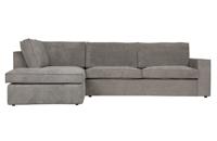 WOOOD Hoekbank 'Thomas' Links, kleur Groengrijs - thumbnail