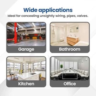 VidaXL Toegangs-panelen 2 pcs wit 20 x 20 cm abs kunststof