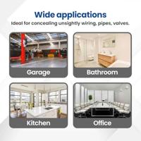 VidaXL Toegangs-panelen wit 35 x 35 cm abs kunststof - thumbnail