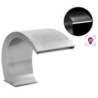 Zwembadfontein met LED's 30x60x45 cm roestvrij staal - thumbnail