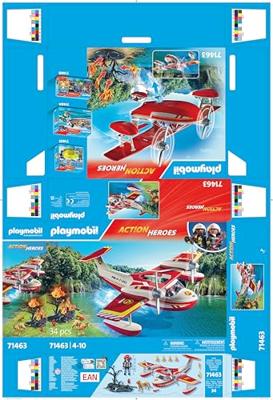 Playmobil 71463 Action Heroes Brandweervliegtuig - thumbnail