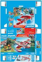PLAYMOBIL Action Heroes brandweervliegtuig met blusfunctie 71463 - thumbnail